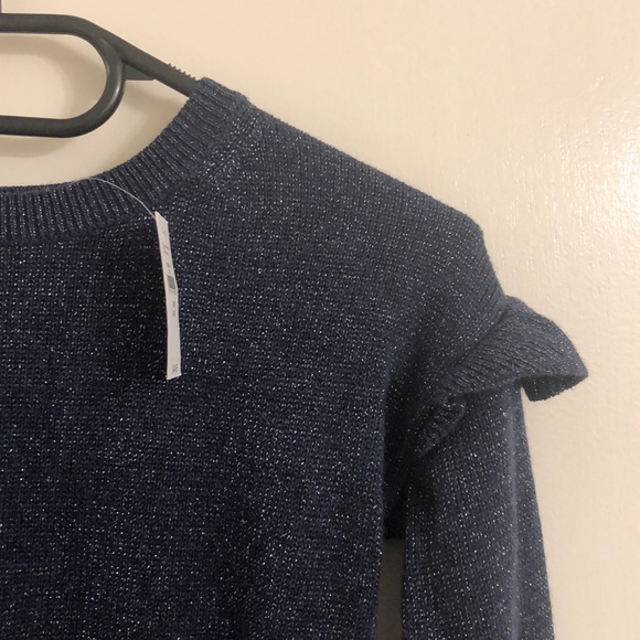 BNWT GAP Kids Navy Blue/Silver Small Sweater - Picture 3 of 10